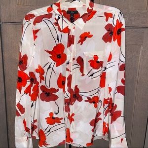 NWT J.Crew 100% Silk Blouse